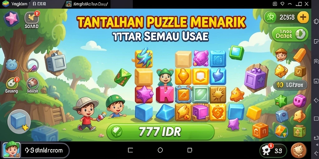 Tampilan gameplay Puzzle yang seru dan menantang di 777IDR.