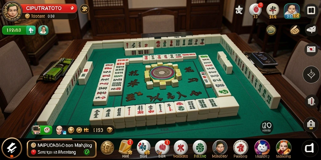 Screenshot gameplay CIPUTRATOTO yang menampilkan tantangan Mahjong.