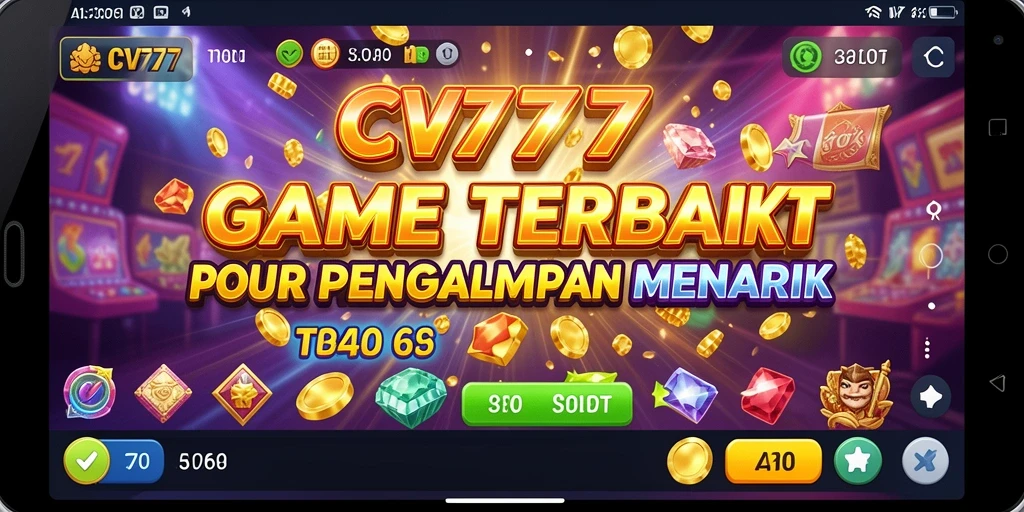 Screenshot gameplay CV777 dengan tampilan slot yang menarik.