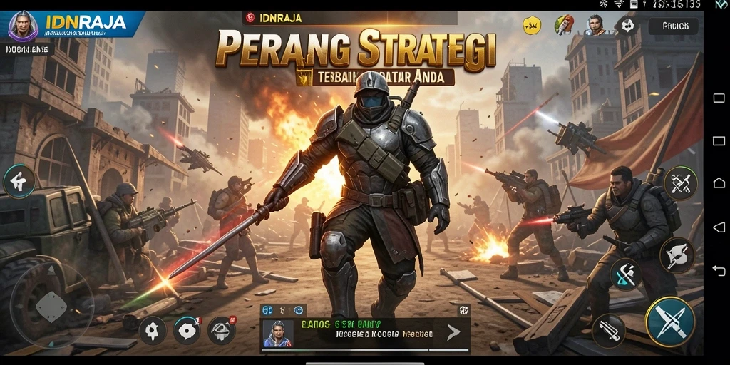 Tampilan gameplay menarik dari IDNRAJA yang penuh strategi.