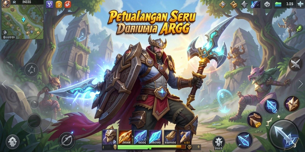 Tampilan aksi mendebarkan dalam gameplay ARPG INS55.
