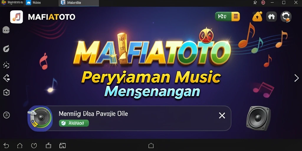 Screenshot gameplay MAFIATOTO yang menampilkan tantangan musik