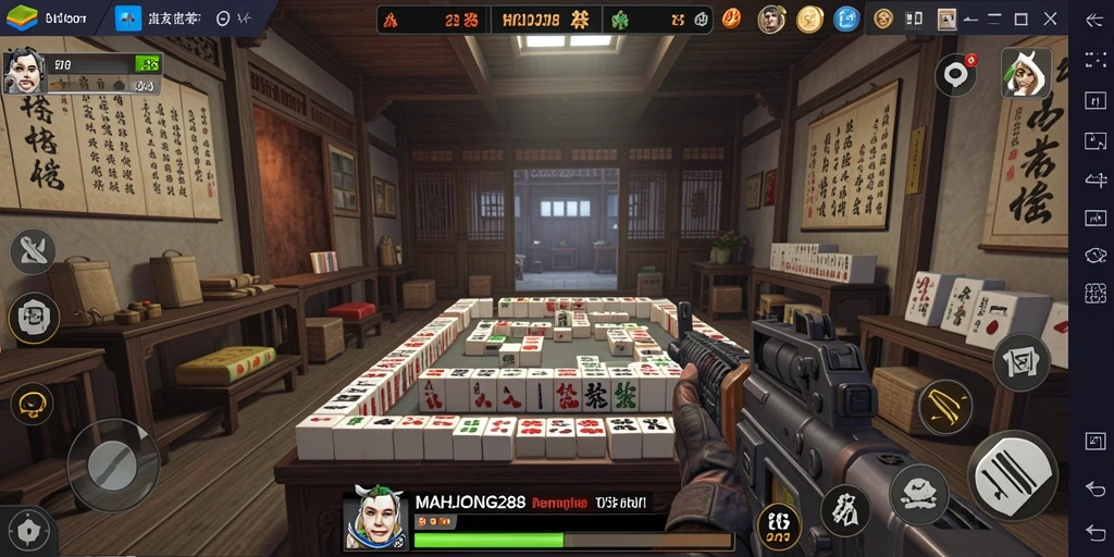 Tampilan mendebarkan dari gameplay MAHJONG288 yang penuh aksi.