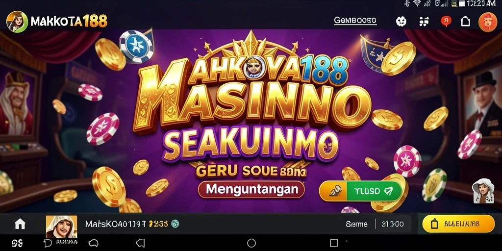 Tampilan gameplay seru dari aplikasi MAHKOTA188 yang memikat.