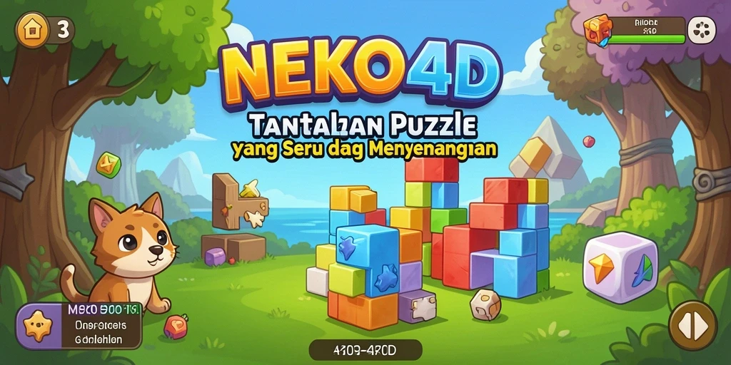 Gameplay <strong>NEKO4D</strong> dengan tantangan puzzle yang seru.