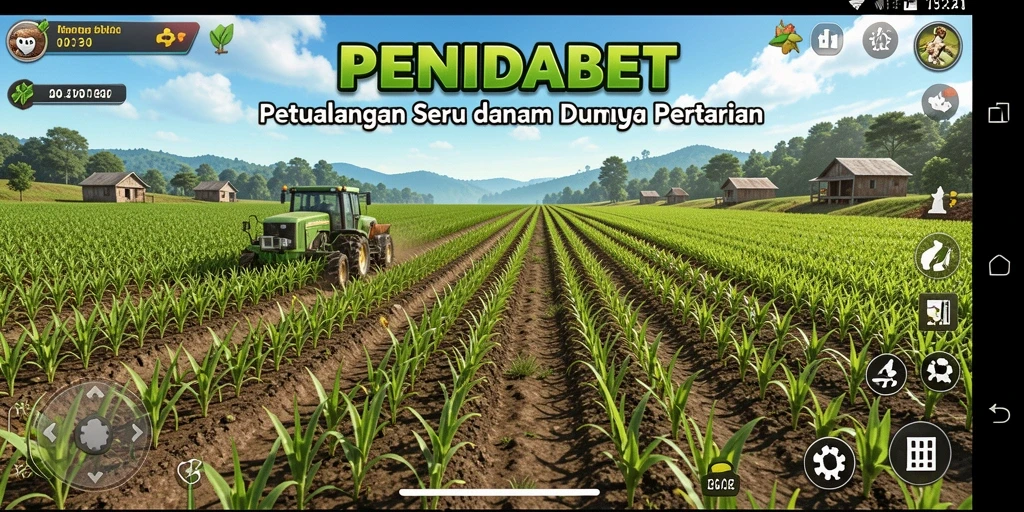 Tampilan screenshot gameplay PENIDABET menampilkan aktivitas bertani yang seru.