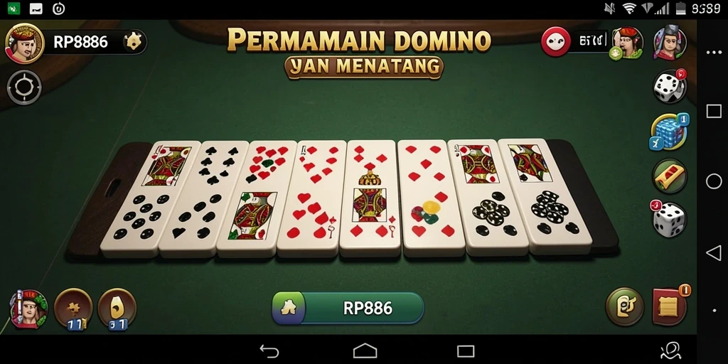 Gameplay menarik Domino di RP886 dengan tampilan grafis yang menawan.