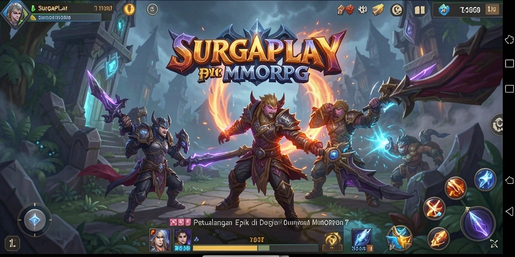 Tampilan utama gameplay SURGAPLAY yang menakjubkan dan interaktif.