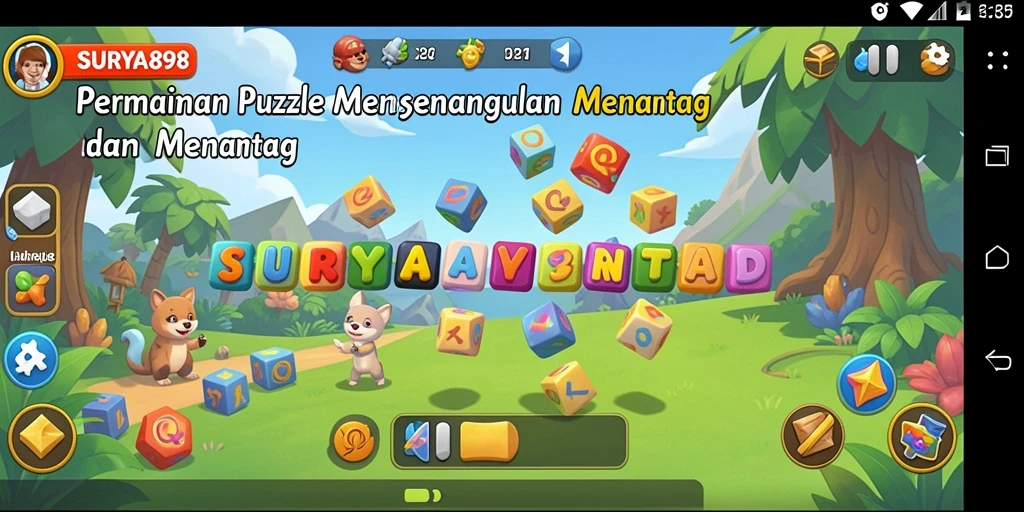 Gameplay SURYA898 yang menarik dan penuh tantangan teka-teki.