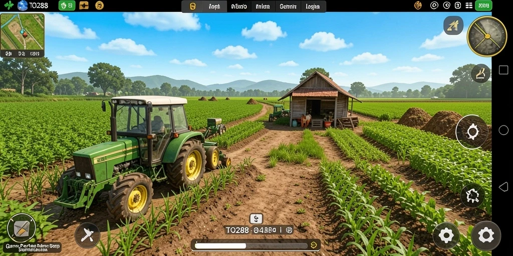 Gameplay TO288 yang seru dan menarik untuk penggemar pertanian.